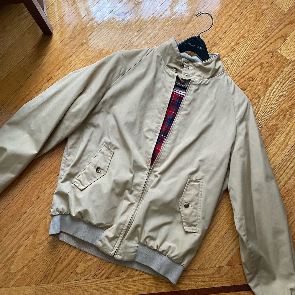Baracuta Men's Harrington Bomber Jacket - Tan/Biege - Size 42/L